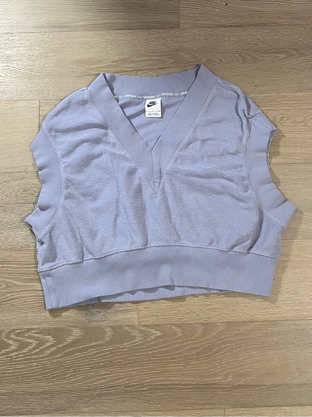 Nike Sportswear Collection Reverse French Terry Vest Purple Small - Picture 4 of 8